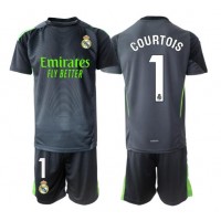 Maglie da calcio Real Madrid Thibaut Courtois #1 Portiere Terza Maglia Bambino 2025-26 Manica Corta (+ Pantaloni corti)